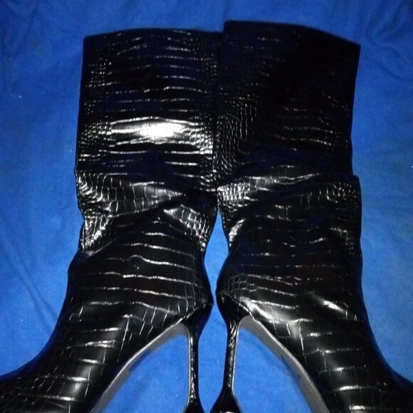 GETTING STRAIGHT TO THE POINT Knee High Boots - Black ( BRAND NEW !!! ) - Picture 6 of 6